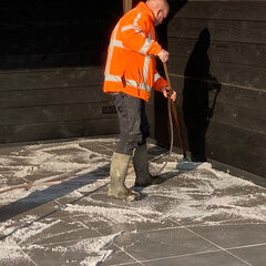 Voegmiddel natte verwerking