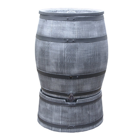 EkoGarden - Barrel 240 liter Voet Grijs