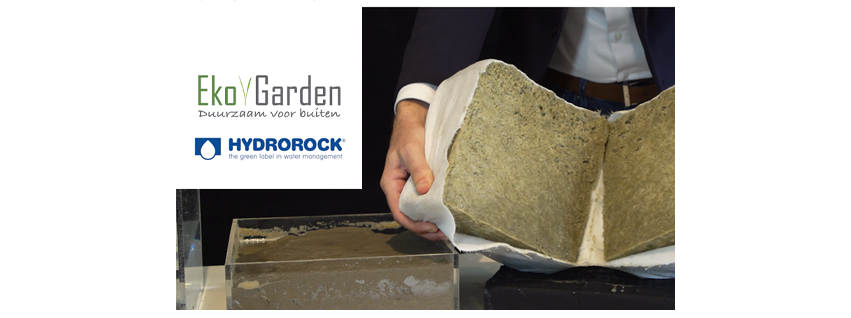 Wateroverlast voorkomen in de tuin met Hydrorock producten 